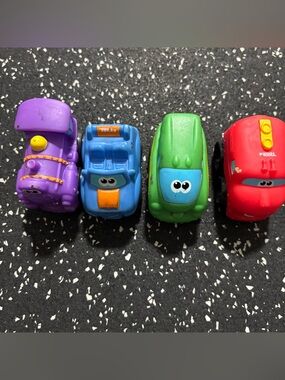 Hasbro Playskool Tonka Chuck And Friends Mini Cars Set Lot of 4